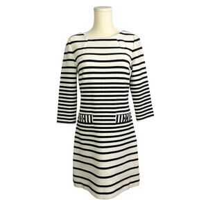 Lilly Pulitzer Charlene Striped midi Dress - Navy/Whiten 3/4 sleeve nautical
